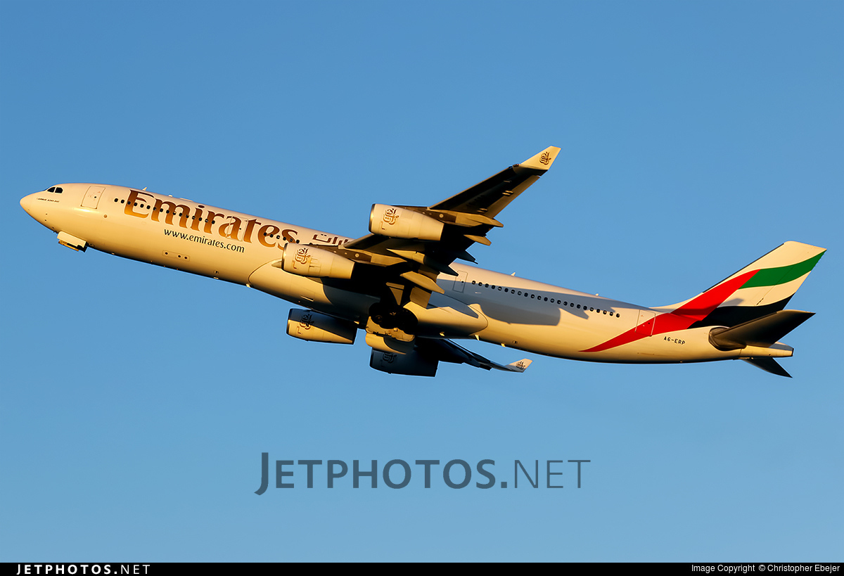 Photo of A6-ERP Airbus A340-313X by Christopher Ebejer